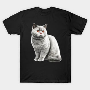 British Shorthair Cat, Love British Shorthair Cats T-Shirt